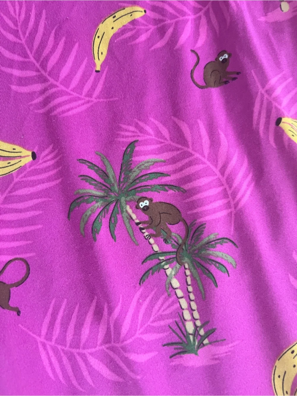 Women Hot pink Monkey Pajamas